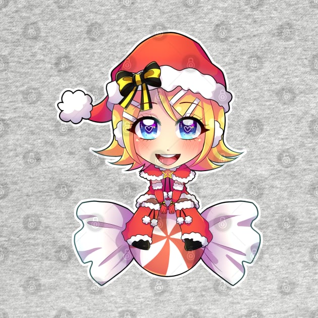 VOCALOID Kagamine Rin Chibi Christmas version by Nadi-chan16